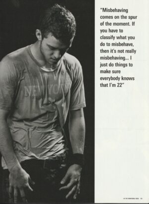 Justin Timberlake Nsync teen magazine pinup clipping New York City Pop Star 22