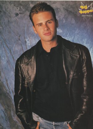 Thomas Ian Nicholas Jamie Walters teen magazine pinup clipping headshot 90's Pix Bop mag jeans leather jacket