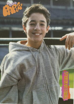 Thomas Ian Nicholas Johnny Green teen magazine pinup clipping headshot 90's Pix baseball field
