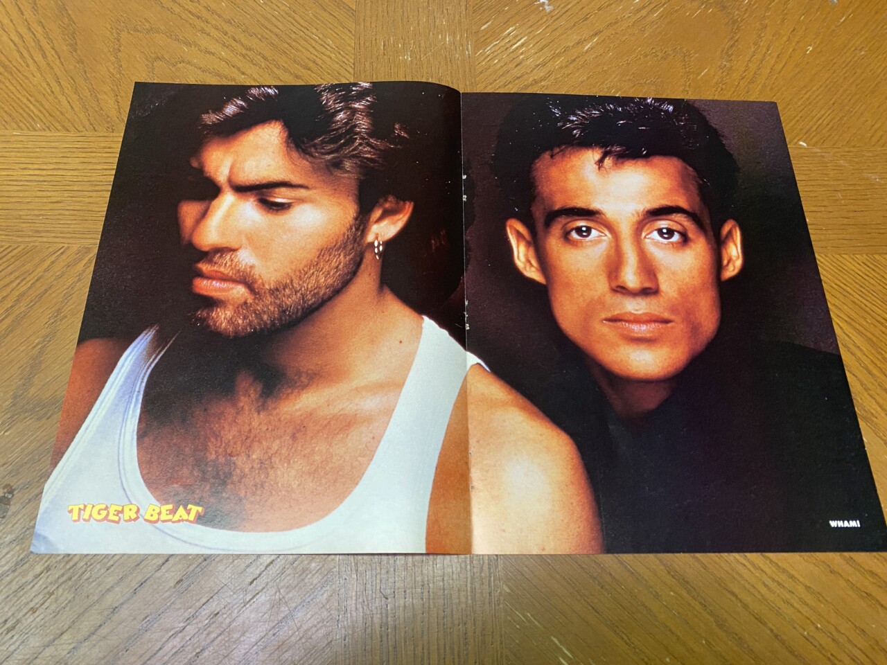 Andrew Ridgeley George Michael Wham poster clipping Tiger Beat headshot Pix