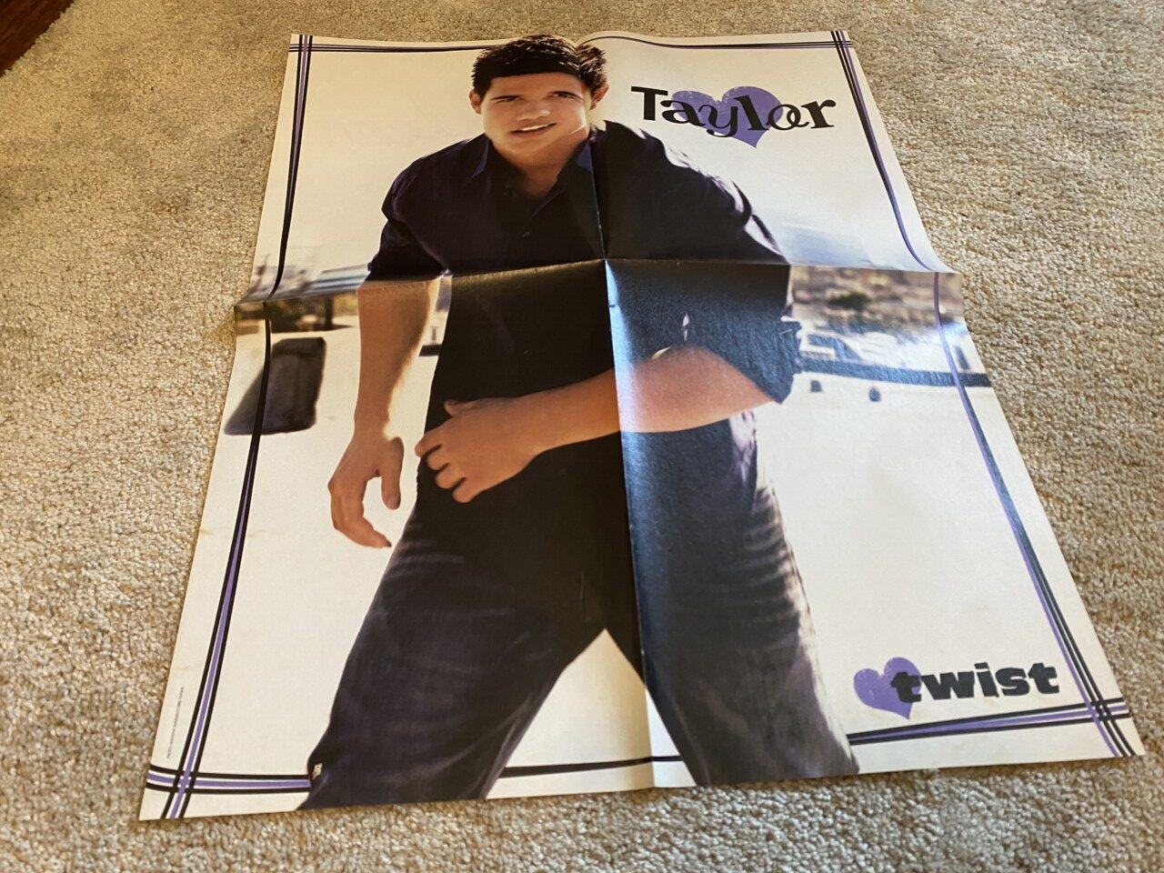 Selena Gomez Taylor Lautner teen magazine poster clipping Twist grey dress hot - Image 2