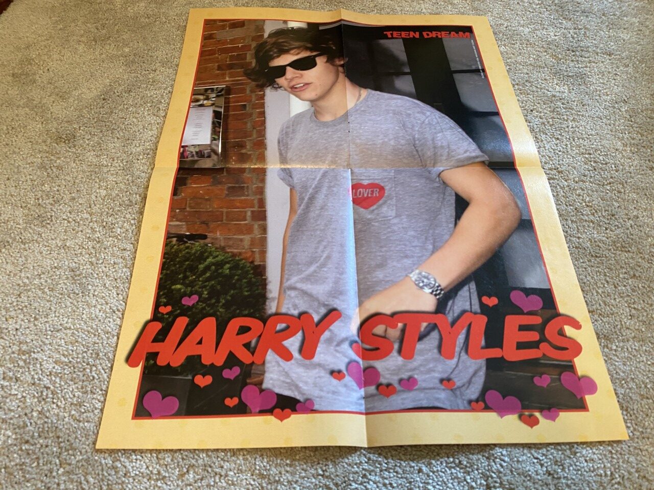 Harry Styles Liam Payne One Direction teen magazine poster clipping sun glasses - Image 2
