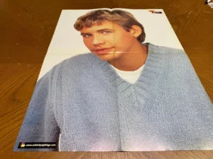 Jonathan Taylor Thomas Hanson teen poster clipping 16 mag 90's crush blue shirt