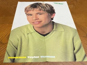 Jonathan Taylor Thomas Hanson teen poster clipping 90's Teen Beat green shirt