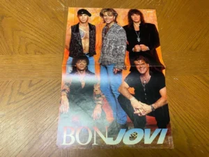 Jon Bon Jovi Demi Moore teen poster clipping vintage Bravo rock band music 80’s