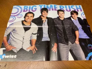 Big Time Rush Selena Gomez teen poster vintage Twist boy band teen idols pix