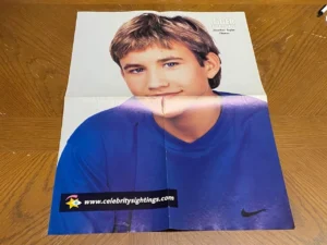 Jonathan Taylor Thomas teen poster clipping JTT celebrity Sightings blue shirt
