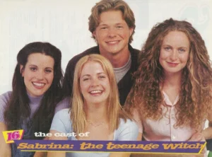 Melissa Joan Hart Nate Richert teen magazine pinup clipping Sabrina Cast 16 mag
