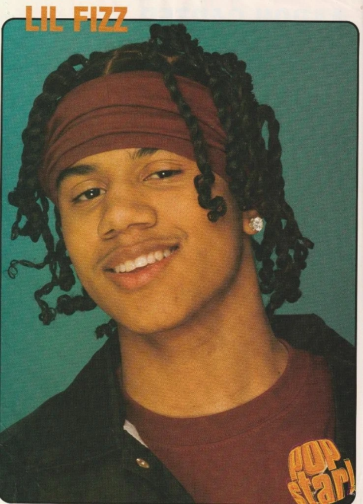 Aaron Carter Lil Fizz B2K teen magazine pinup clipping motorcycle jacket Pop Pix - Image 2
