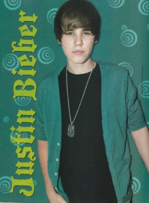Justin Bieber teen magazine pinup clipping young boy Teen Dream Vintage Pix