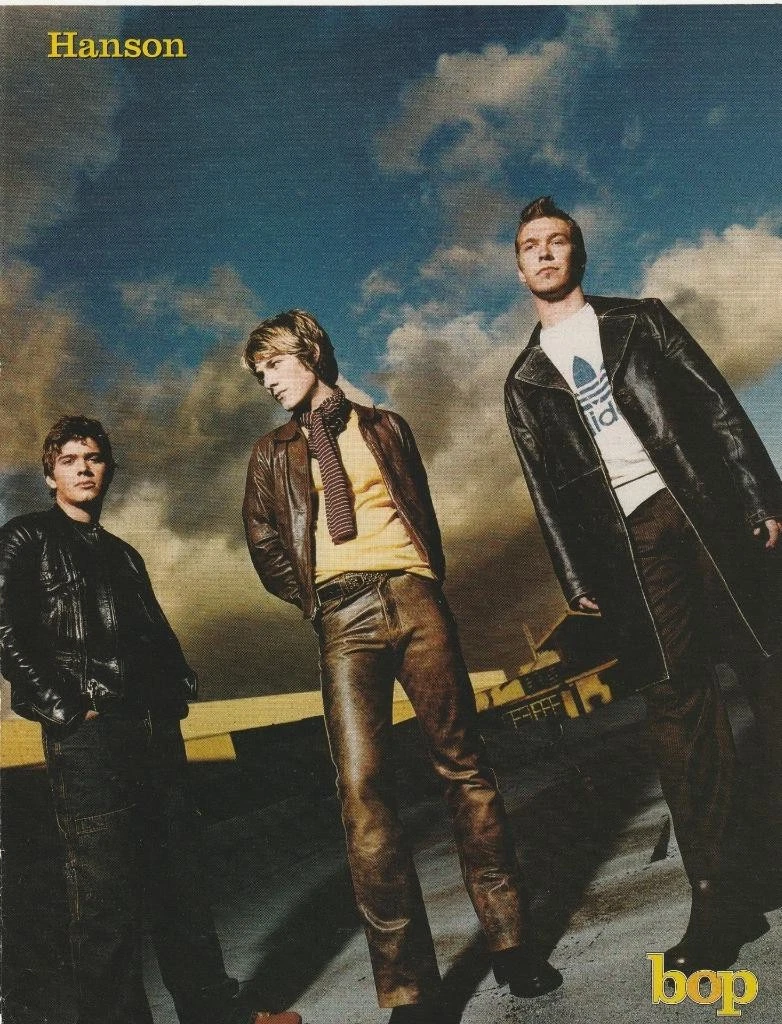 Avril Lavigne Hanson teen magazine pinup clipping leather pants Bop boy band pix - Image 2
