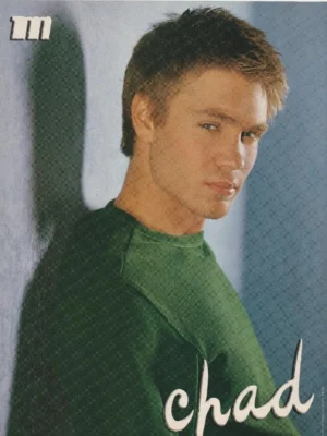 Chad Michael Murray Usher teen magazine pinup clipping childstar green shirt M