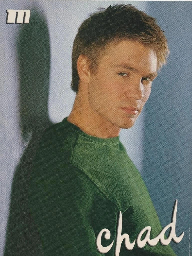 Chad Michael Murray Usher teen magazine pinup clipping childstar green shirt M