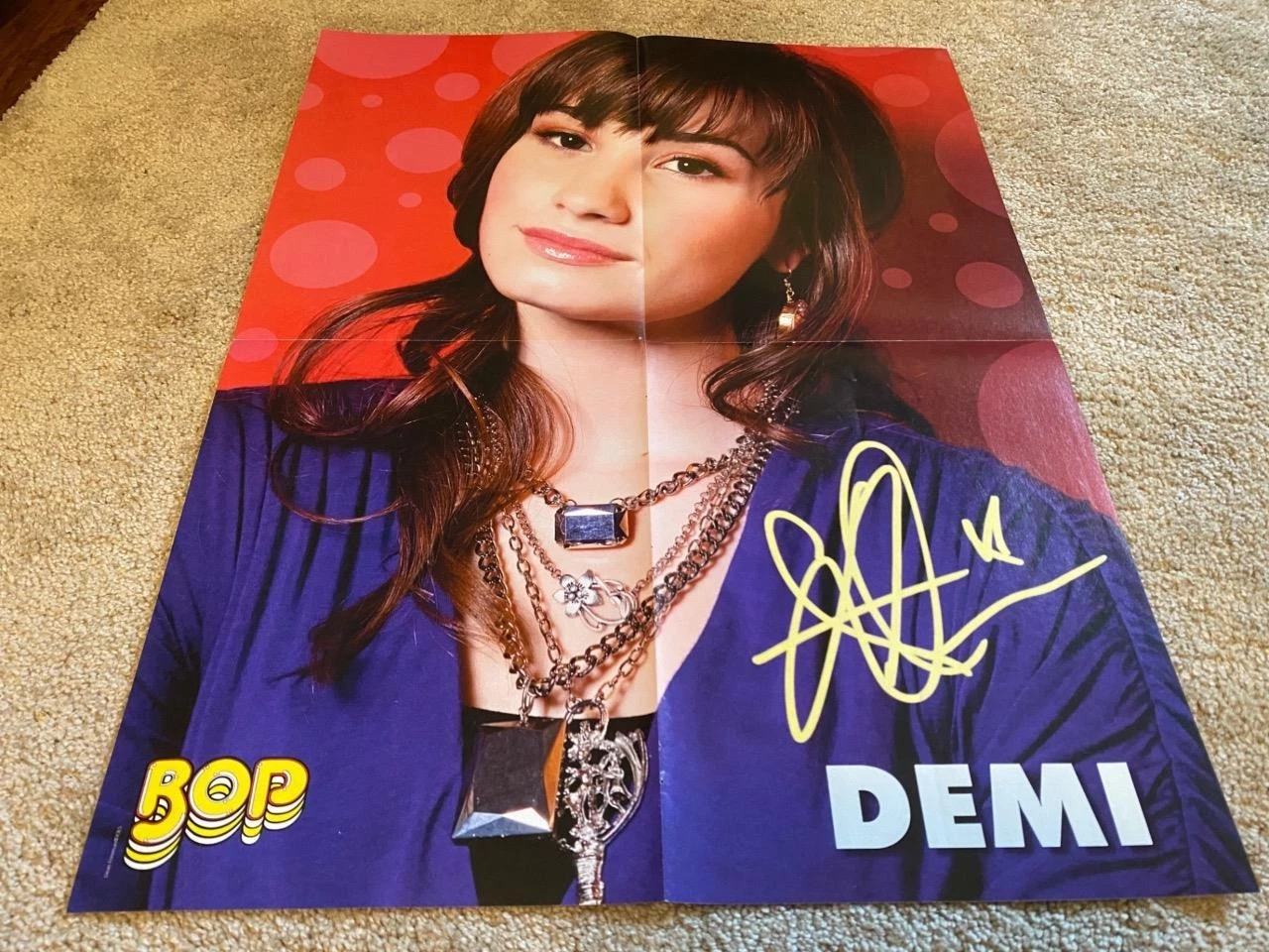 Taylor Lautner Demi Lovato Robert Pattinson teen magazine poster Twlight Bop