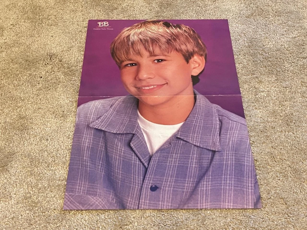 Jonathan Taylor Thomas Devon Sawa teen magazine poster clipping JTT blue shirt