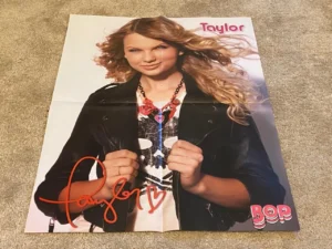 Taylor Lautner Taylor Swift teen magazine poster clipping leather jacket Bop Pix