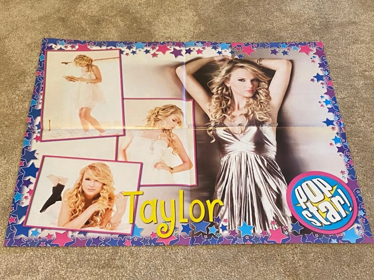 Taylor Lautner Taylor Swift teen magazine poster clipping barefoot modeling Star