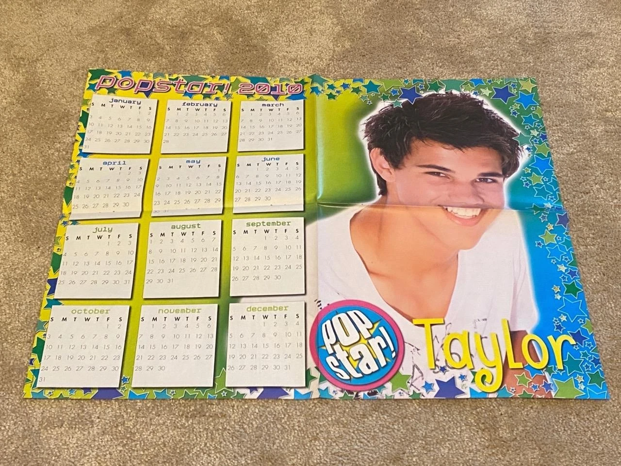 Taylor Lautner Taylor Swift teen magazine poster clipping barefoot modeling Star - Image 2
