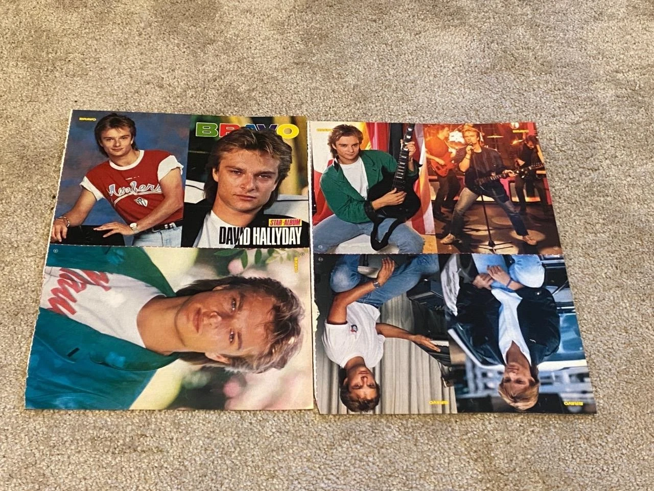 David Hallyday teen magazine pinup clipping Mini Mag Bravo teen idols Pix
