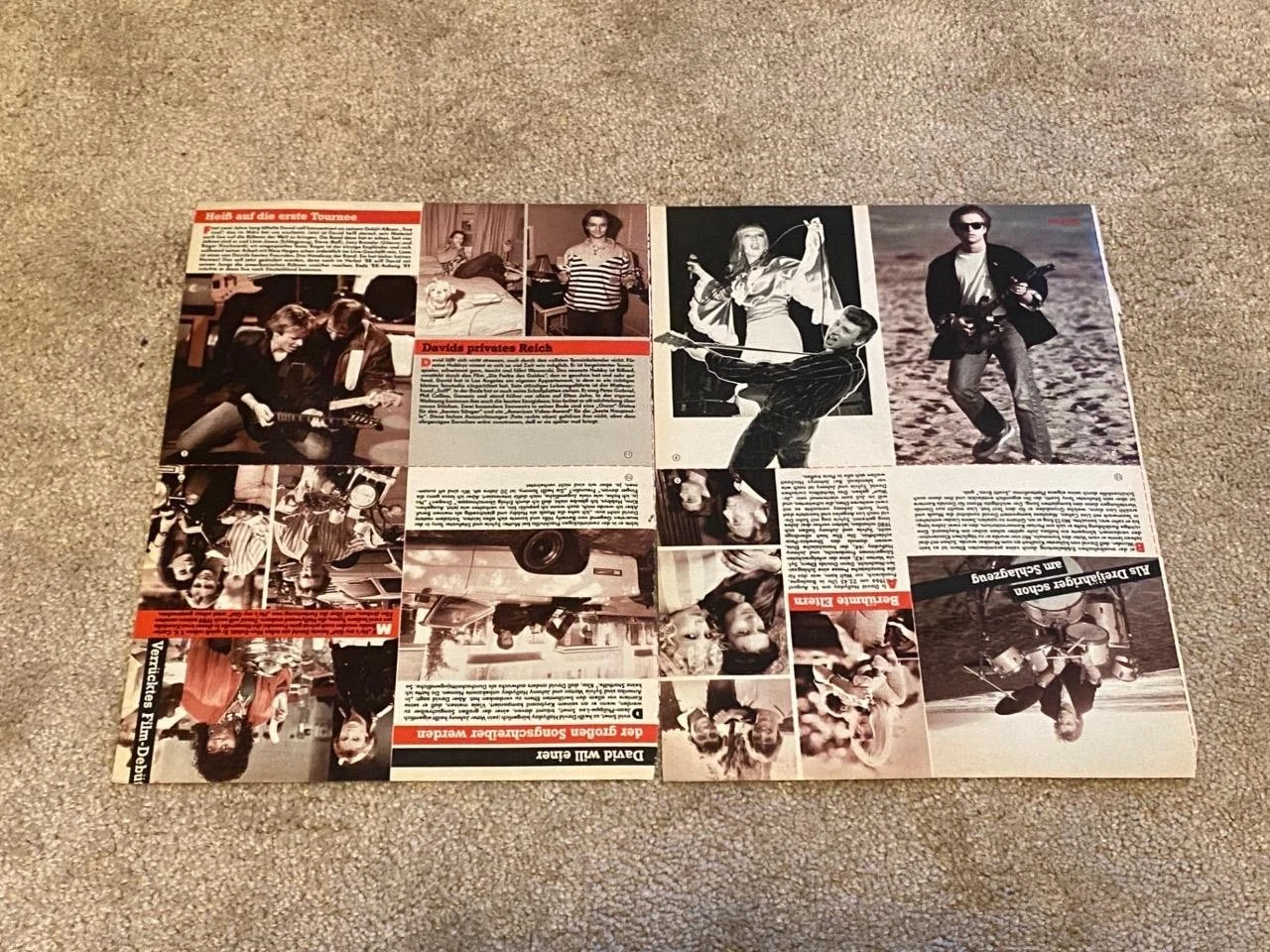 David Hallyday teen magazine pinup clipping Mini Mag Bravo teen idols Pix - Image 2
