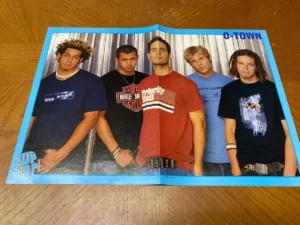 O-town Kelly Clarkson teen magazine poster clipping Pop Star 2002 Pix sad faces