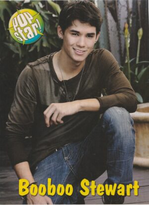 Boo Boo Stewart teen magazine pinup clipping kneeling Pop Star Twilight Pix