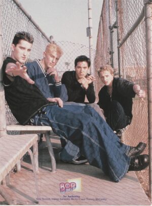 No Authority Chris Kirkpatrick teen pinup clipping chain fence boy Pix Nsync