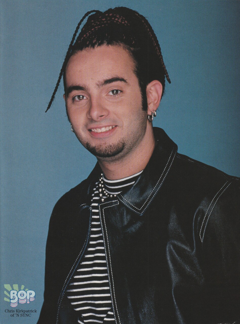 No Authority Chris Kirkpatrick teen pinup clipping chain fence boy Pix Nsync - Image 2