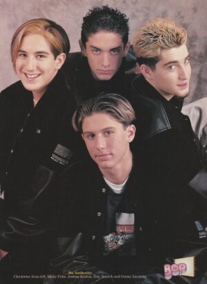 No Authority Zac Hanson teen magazine pinup clipping leather jackets Ricky Rebel