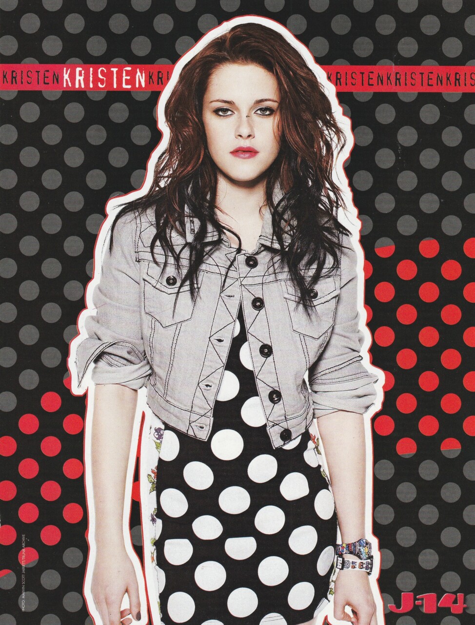 Demi Lovato Kristen Stewart teen magazine pinup clipping raining J-14 - Image 2