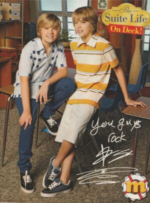 Cole Sprouse Dylan Sprouse teen magazine pinup clipping Suite Life on Deck desks