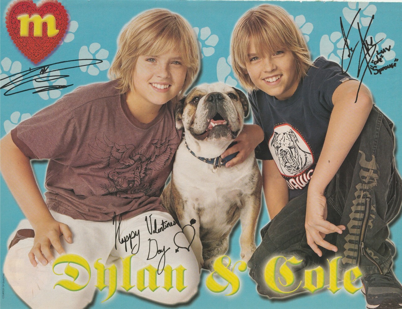 Cole Sprouse Dylan Sprouse Corbin Bleu teen magazine pinup clipping Suite Life dog M