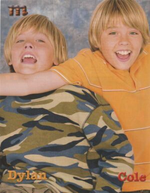 Cole Sprouse Dylan Sprouse Corbin Bleu teen magazine pinup clipping laughing M