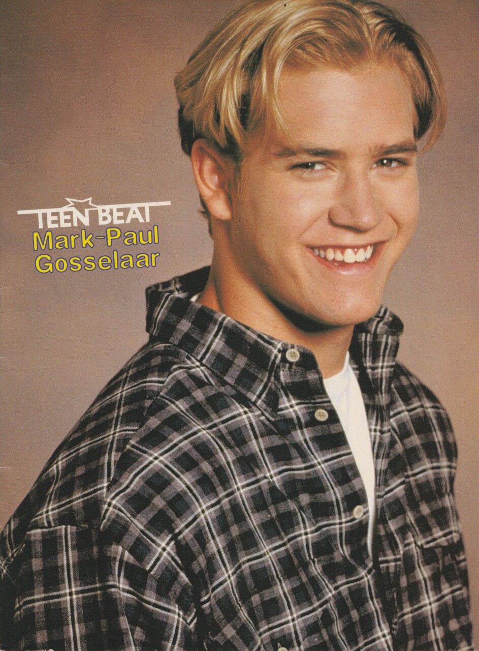Tiffani Amber Thiessen Mark Paul Gosselaar teen magazine pinup clipping SBTB Teen Beat - Image 2
