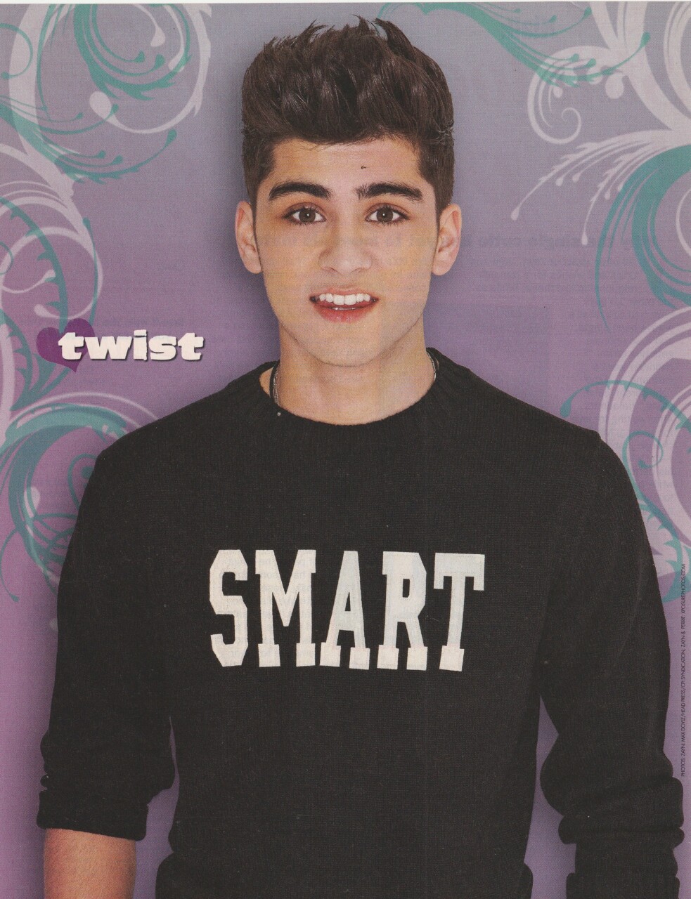 Zayn Malik Niall Horan One Direction teen magazine pinup clipping Smart shirt Twist
