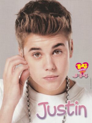 Niall Horan One Direction Justin Bieber teen magazine vintage pinup clipping headshot J-14