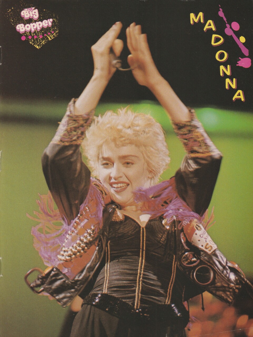 Madonna Michael J. Fox teen magazine pinup clipping clapping Big Bopper 80's Rare