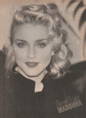 Madonna Michael Damian teen magazine pinup clipping headshot curly hair