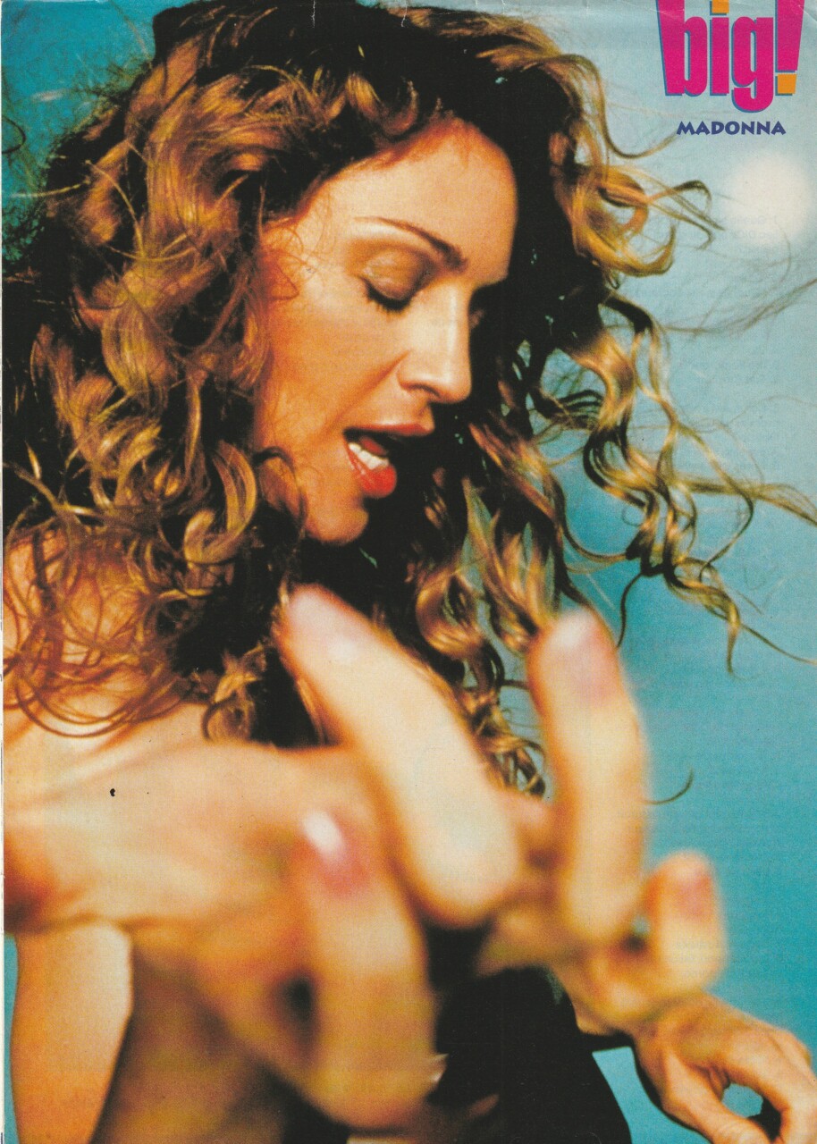 Madonna teen magazine pinup clipping vintage fingers Big mag