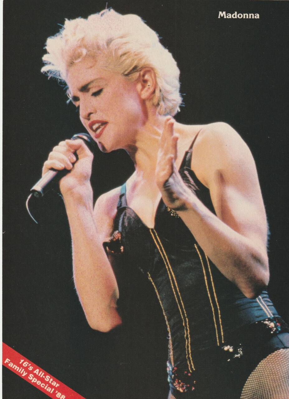 Madonna teen magazine vintage pinup tour mic 16 mag superstar Icon pix