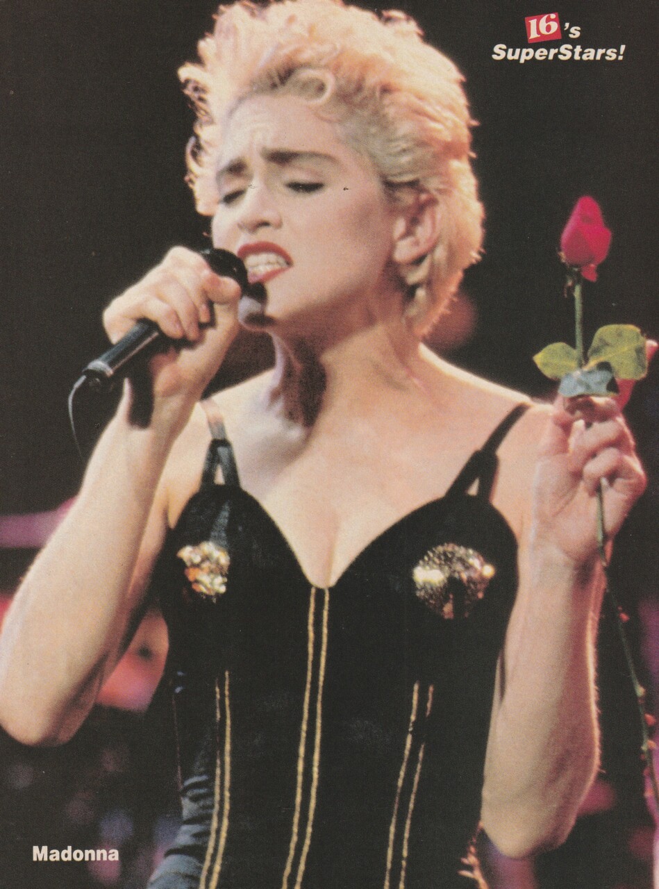 Madonna New Kids on the block teen magazine vintage pinup clipping rose boyband - Image 2