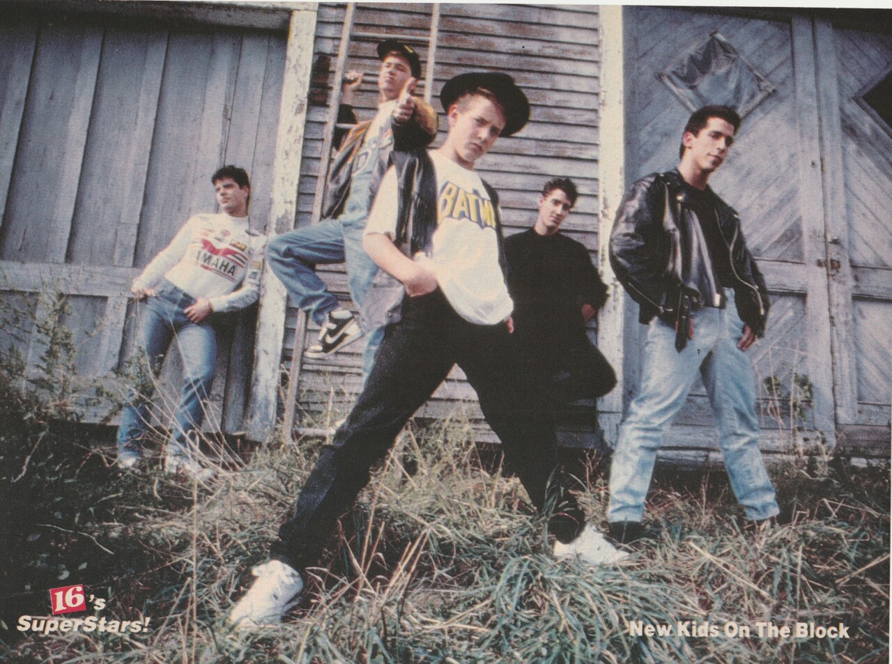 Madonna New Kids on the block teen magazine vintage pinup clipping rose boyband