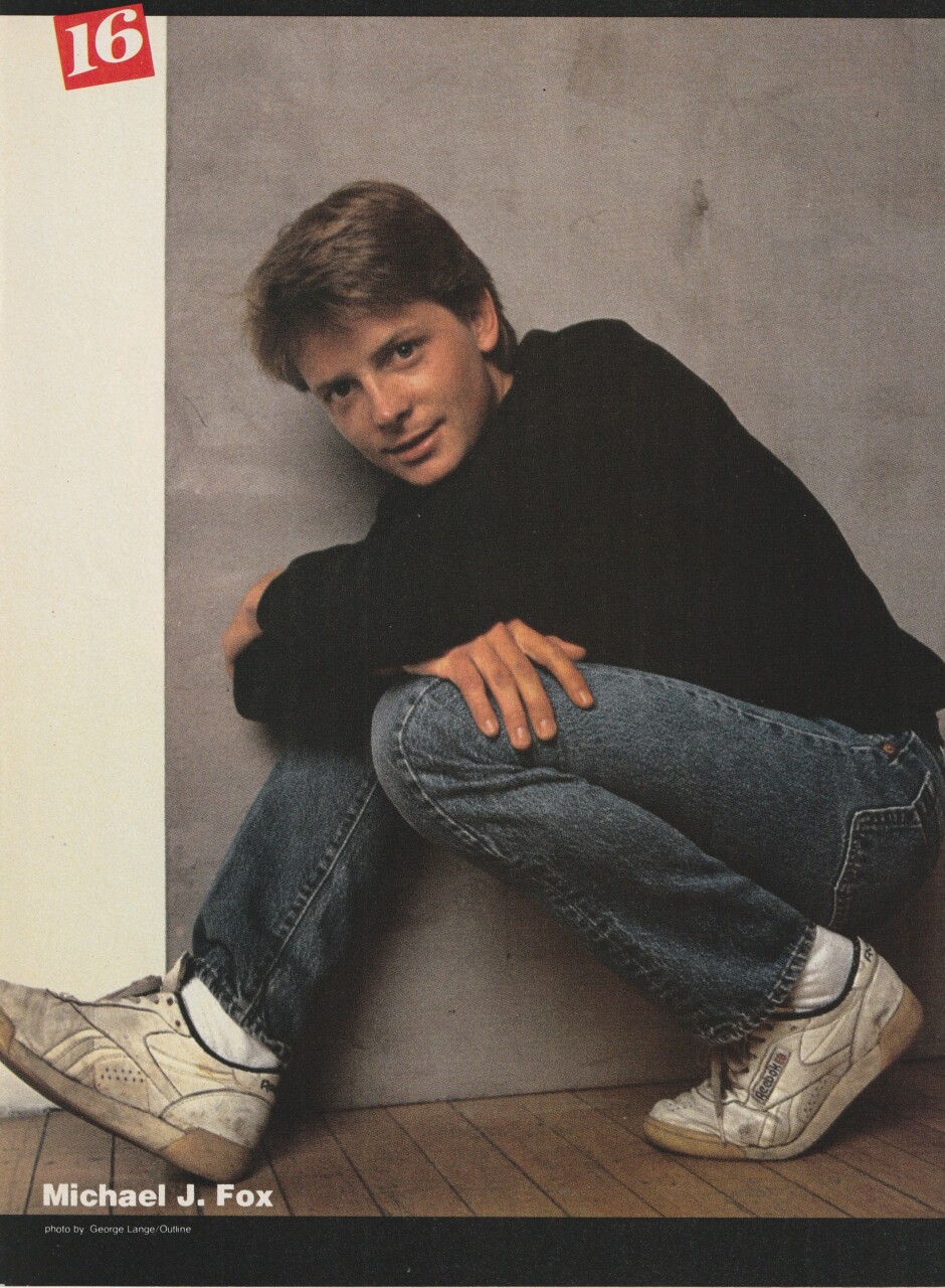 Madonna Michael J. Fox teen magazine pinup clipping headshot 16 mag jeans pix - Image 2