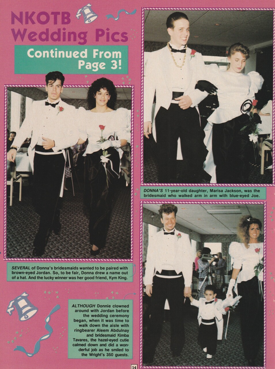 New Kids on the Block wedding pics pinup
