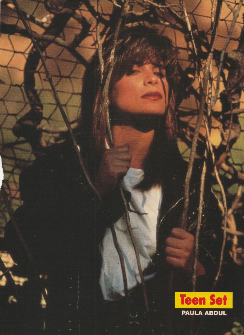 Paula Abdul Jay Ferguson teen magazine pinup clipping tree's Teen Set Pix