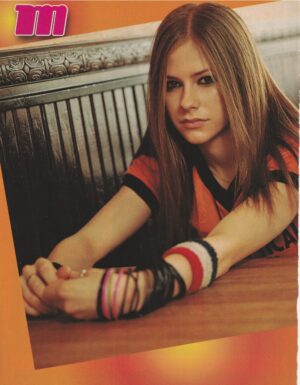 Avril Lavigne teen magazine pinup clipping table bracelets Rare M icon