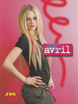 Avril Lavigne Jason Dolley teen magazine pinup clipping hips J-14 music icon