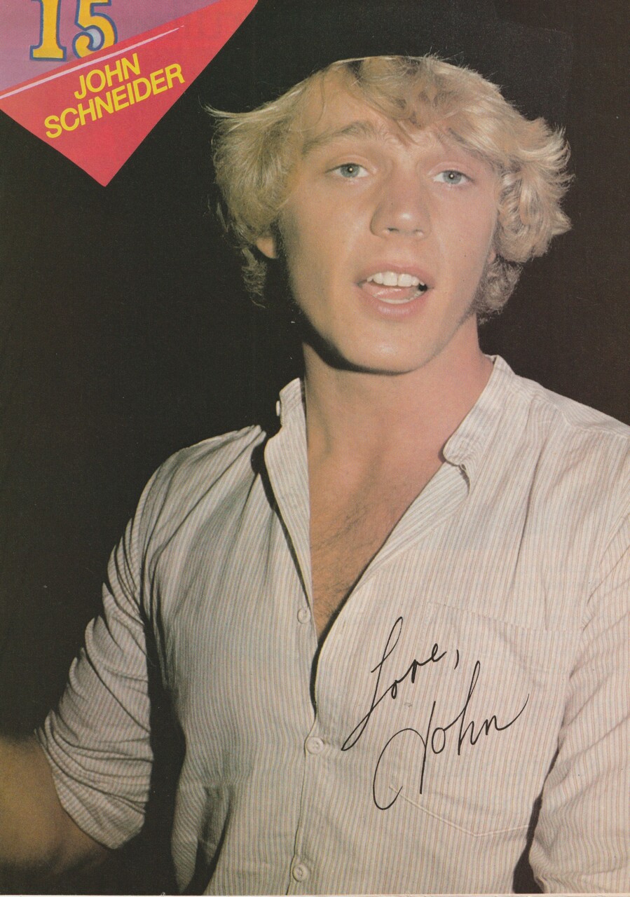 John Schneider teen magazine pinup clipping Dukes of Hazzard