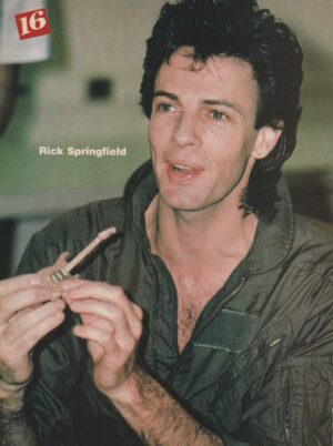 Rick Springfield teen magazine pinup clipping hands 16 mag 1970's Pix