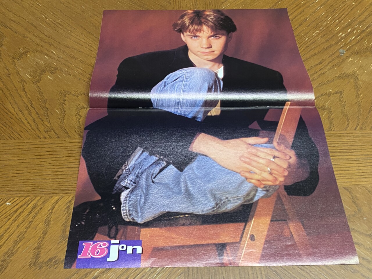 Jonathan Brandis Thomas Ian Nicholas teen magazine poster clipping chair jeans 16 mag Rare